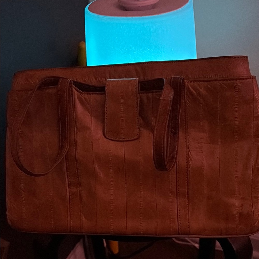 Brown Leather Tote Bag